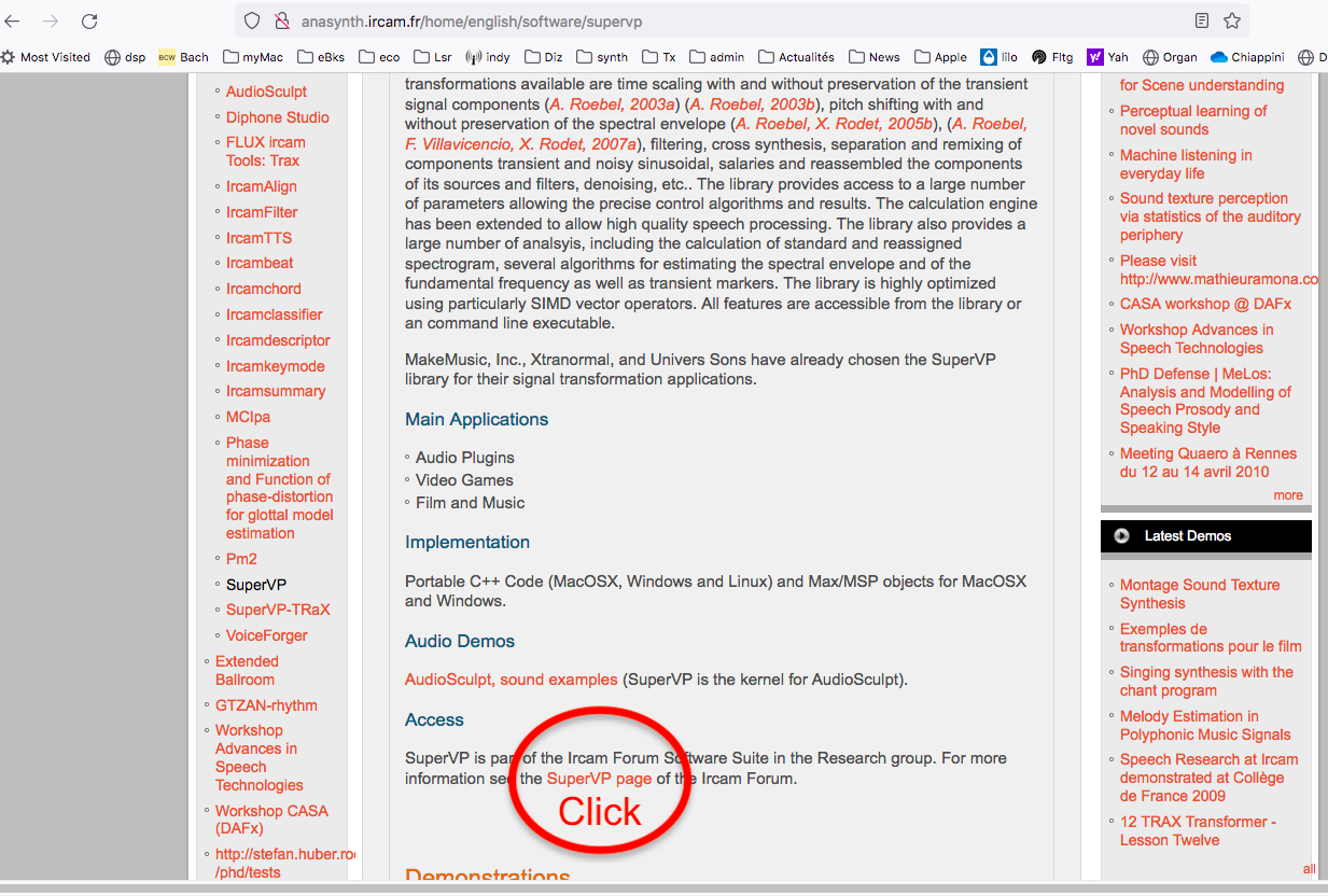 Documentation for SuperVP (command line) - Analysis/Synthesis Command-line  Tools - Ircam Forum