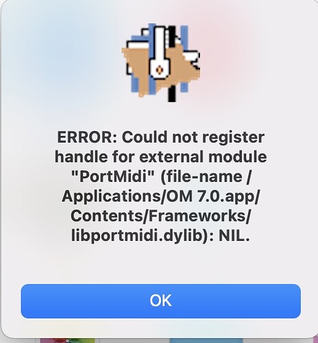 ERROR Could not register