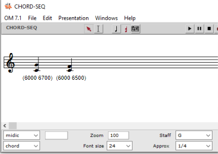 Text in chord-seq